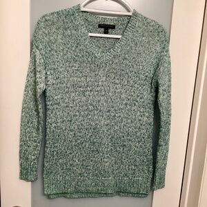 BANANA REPUBLIC sweater, X-Small, Green/white